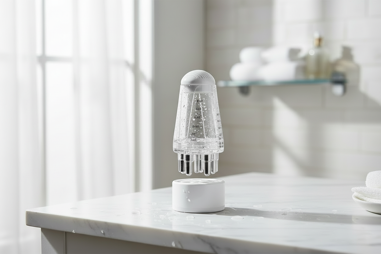 MASAJEADOR Y APLICADOR DE ACEITE PARA EL CUERO CABELLUDO